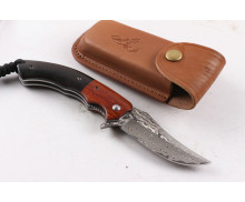 Mild Deer VG10 Damascus folding knife with ebony handle UD404894